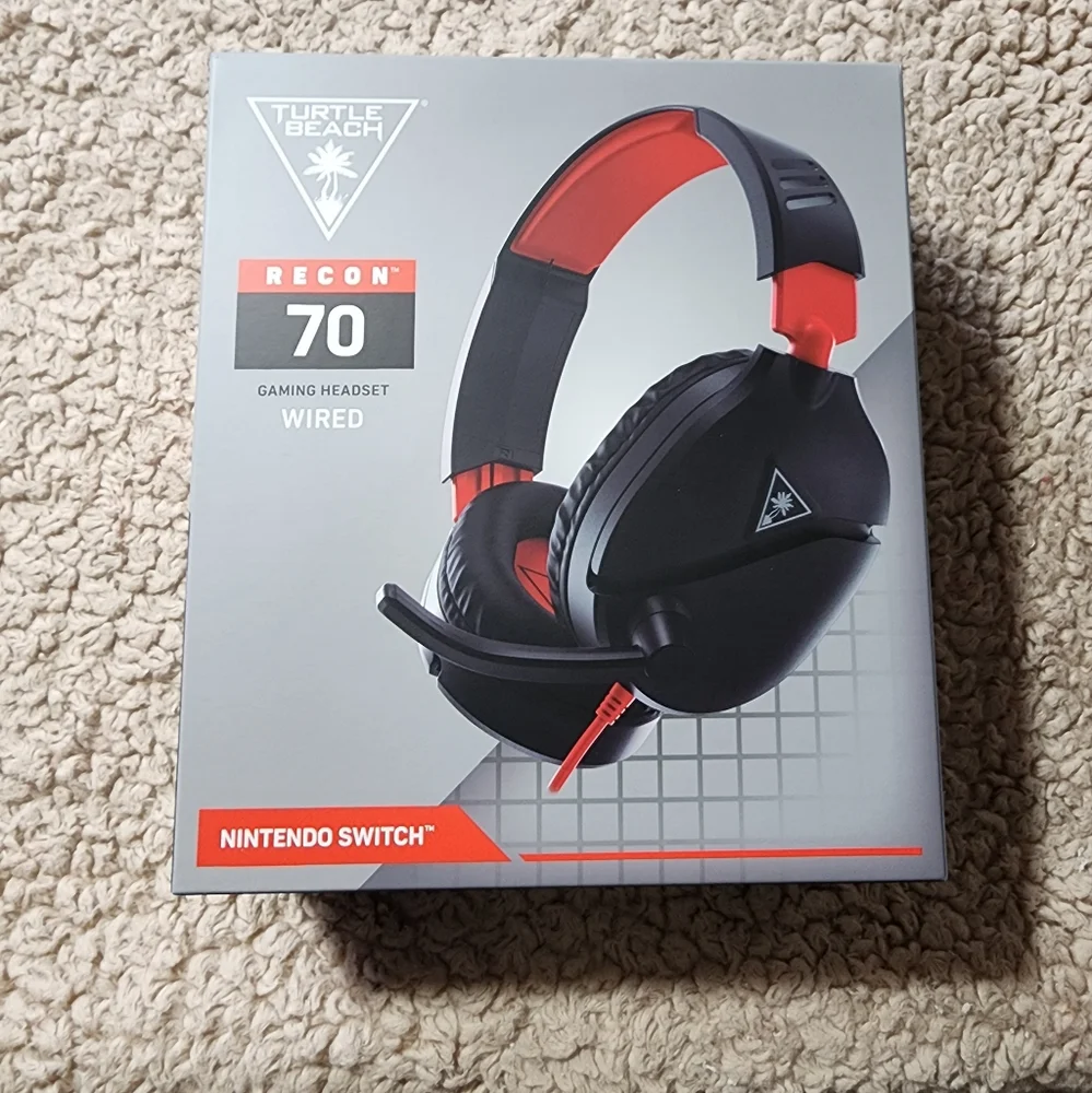 Turtle Beach Recon 70 Red/Black Gaming Headset Nintendo Switch New